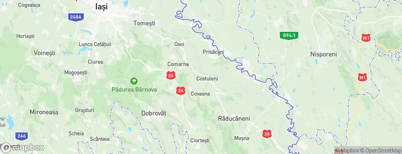 Costuleni, Romania Map