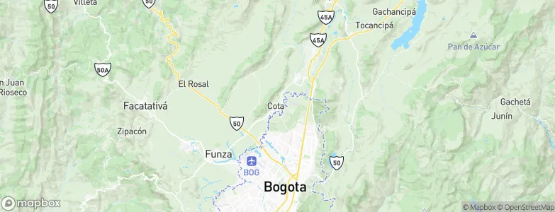 Cota, Colombia Map