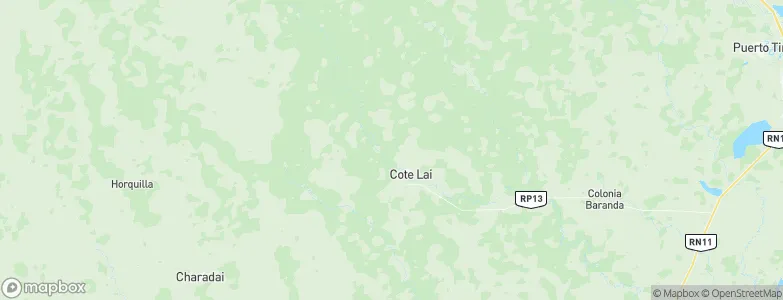 Coté-Lai, Argentina Map