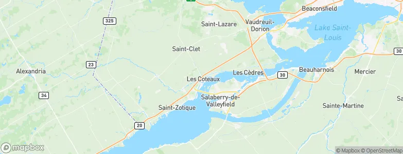 Coteau-du-Lac, Canada Map
