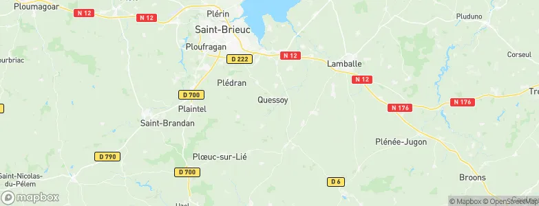 Côtes-d'Armor, France Map