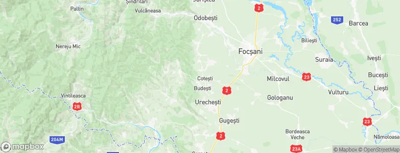 Coteşti, Romania Map