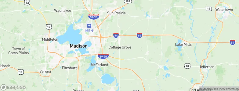 Cottage Grove, United States Map