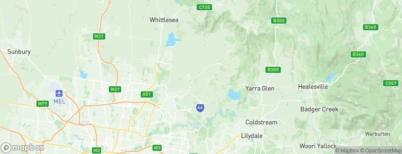 Cottles Bridge, Australia Map