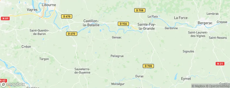 Coubeyrac, France Map