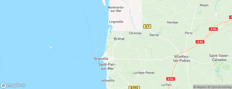 Coudeville-sur-Mer, France Map