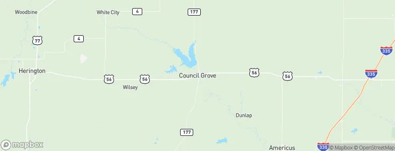 Council Grove, United States Map