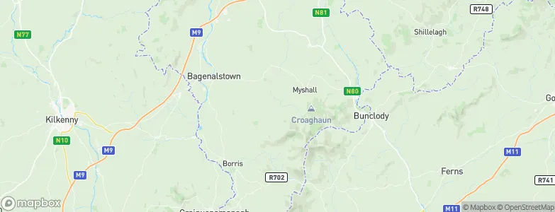 County Carlow, Ireland Map