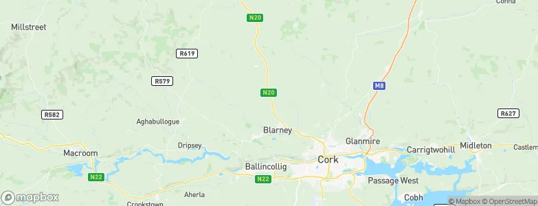 County Cork, Ireland Map