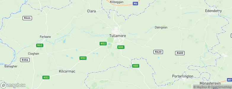 County Offaly, Ireland Map
