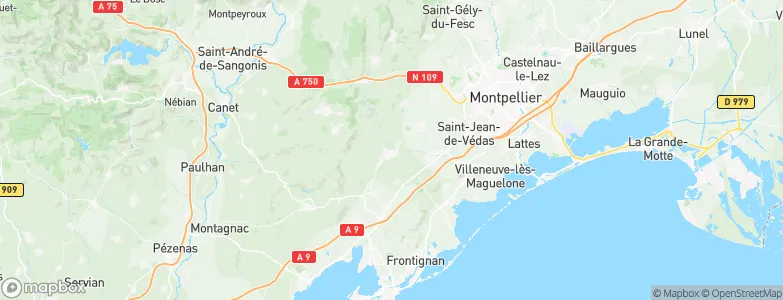 Cournonterral, France Map