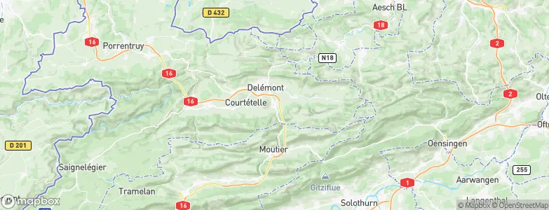 Courrendlin, Switzerland Map