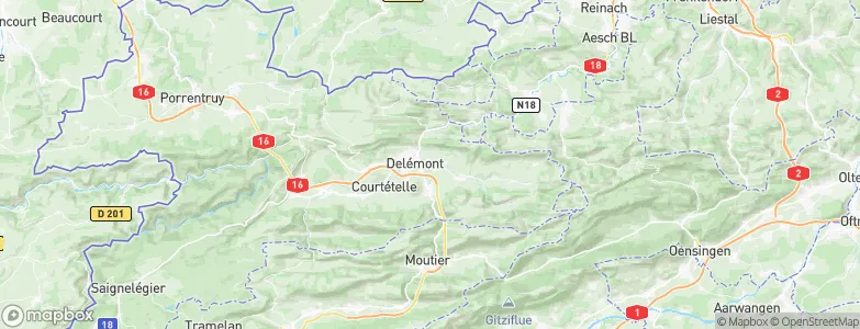 Courroux, Switzerland Map
