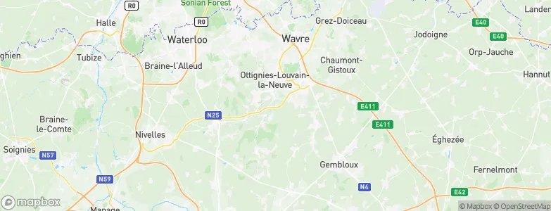 Court-Saint-Étienne, Belgium Map