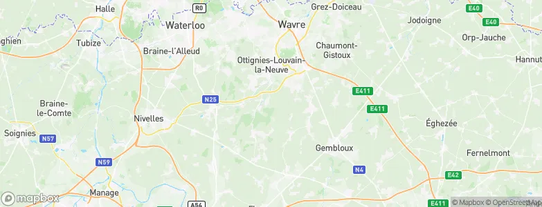 Court-Saint-Étienne, Belgium Map