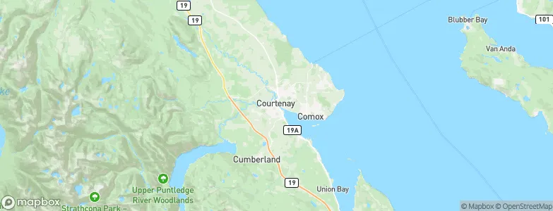Courtenay, Canada Map