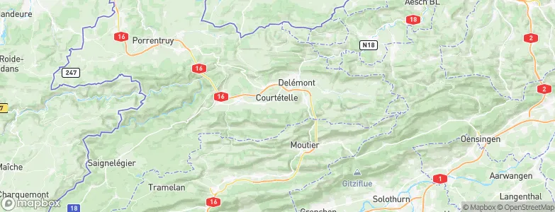 Courtételle, Switzerland Map