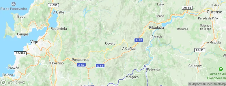 Covelo, Spain Map