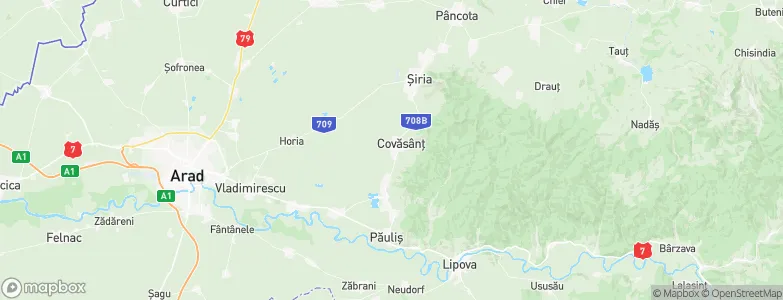 Covăsinţ, Romania Map
