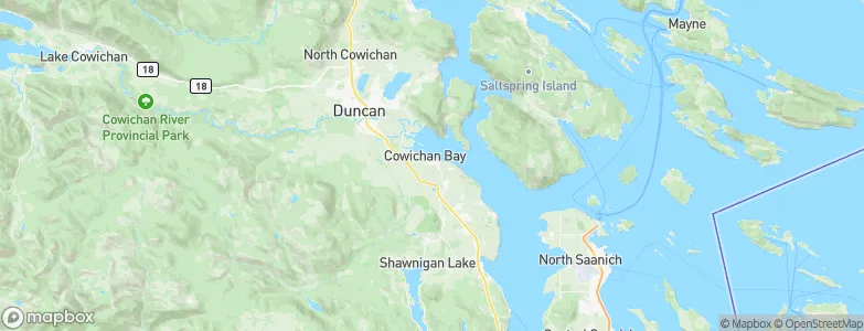 Cowichan Bay, Canada Map