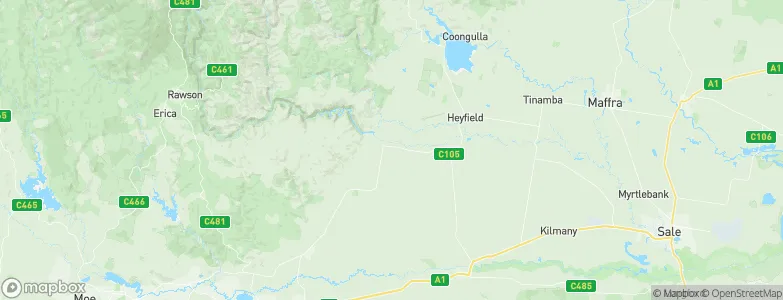 Cowwarr, Australia Map