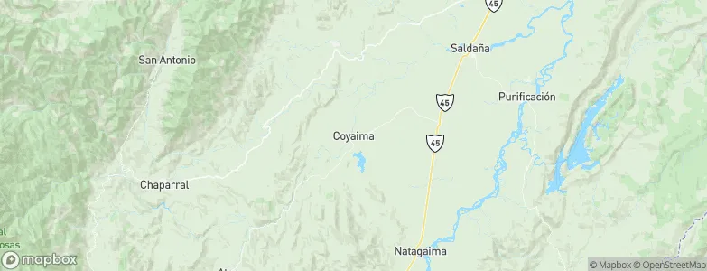 Coyaima, Colombia Map