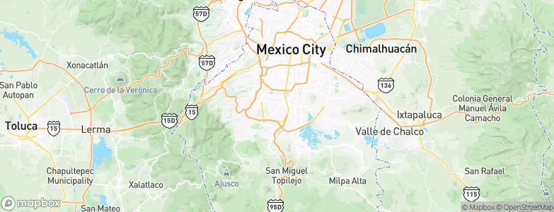 Coyoacán, Mexico Map