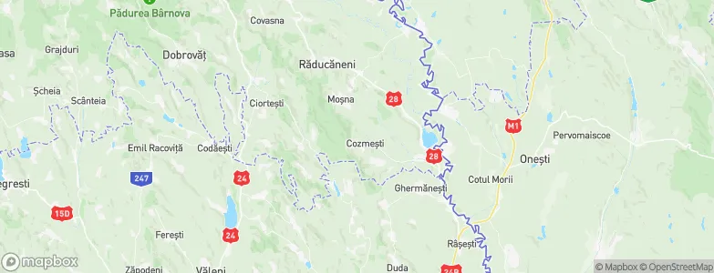 Cozmeşti, Romania Map
