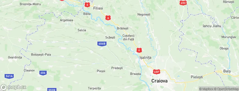 Coţofenii din Dos, Romania Map