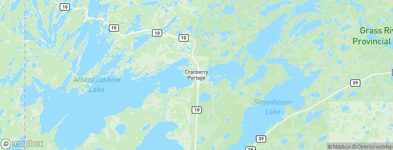 Cranberry Portage, Canada Map