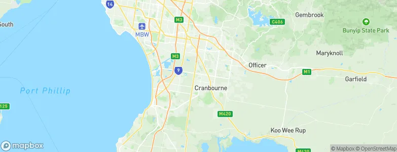 Cranbourne, Australia Map