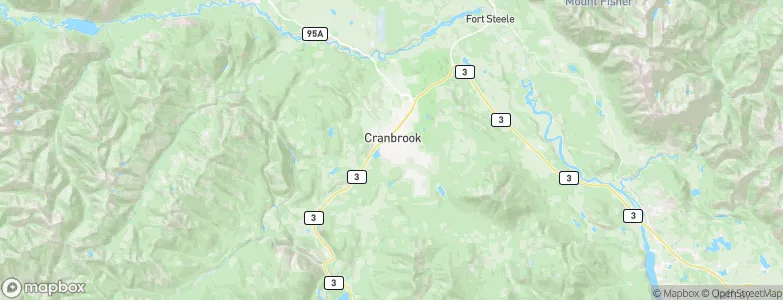 Cranbrook, Canada Map