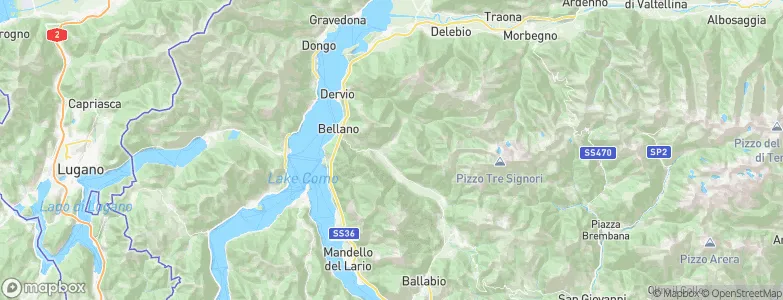 Crandola Valsassina, Italy Map