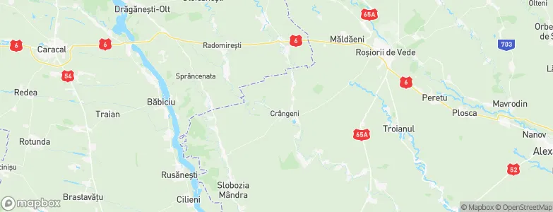 Crângeni, Romania Map