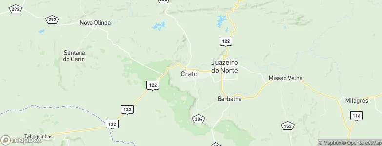 Crato, Brazil Map