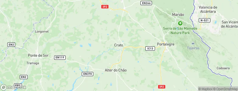 Crato Municipality, Portugal Map