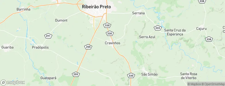 Cravinhos, Brazil Map