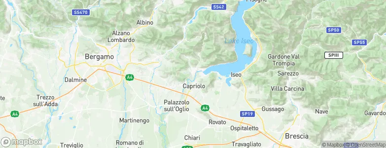 Credaro, Italy Map