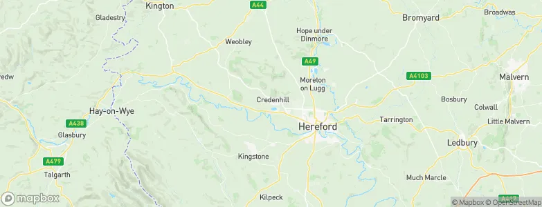 Credenhill, United Kingdom Map