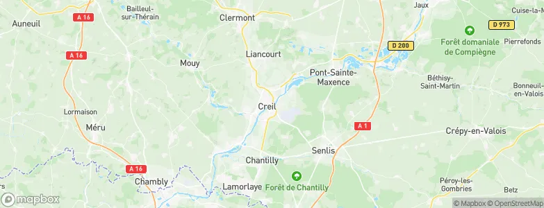 Creil, France Map