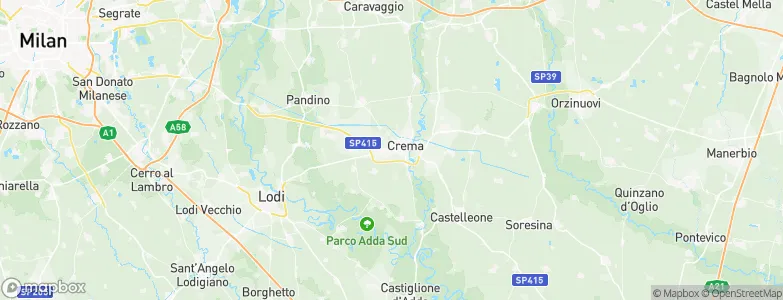 Crema, Italy Map