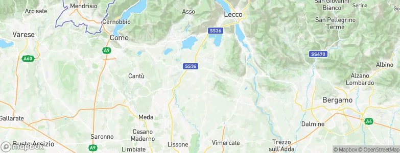 Cremella, Italy Map