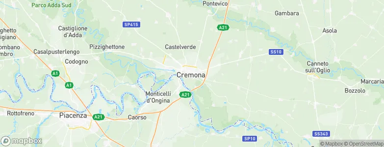 Cremona, Italy Map