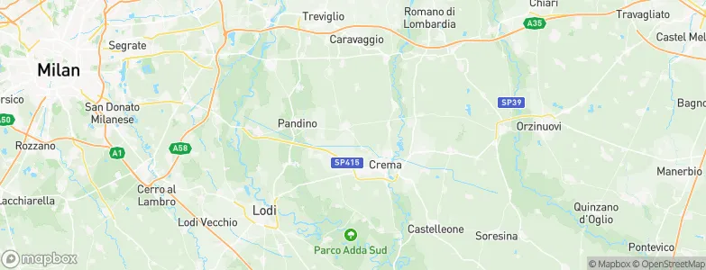 Cremosano, Italy Map