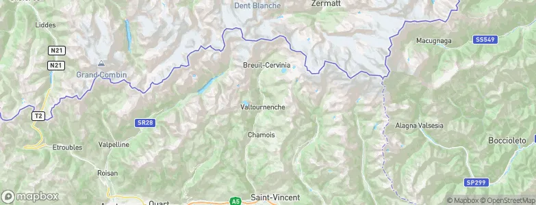 Crépin, Italy Map