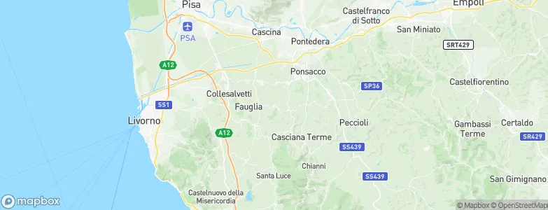 Crespina, Italy Map