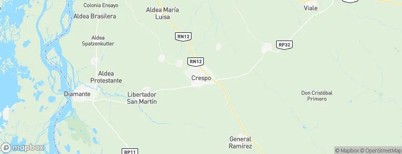 Crespo, Argentina Map