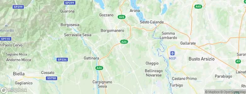 Cressa, Italy Map