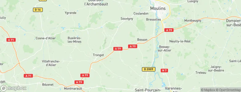 Cressanges, France Map