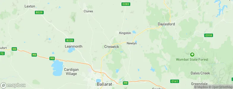 Creswick, Australia Map